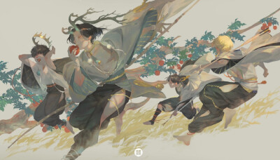 画师：我不知道，是真的不知道！(;´༎ຶ д༎ຶ`)
但，不愧是华夏画师，每一副画作中的妖神举手投足间流露的情感和美都展现得淋漓尽致，加上高超的色彩画法，使画面看起来晶莹剔透，更加深刻了妖神们所富有的“灵”…