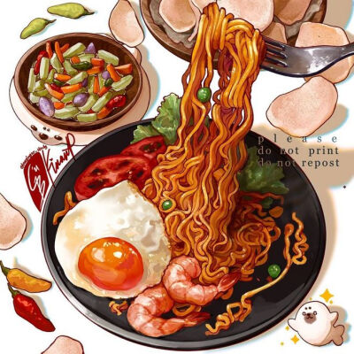 食物 插画