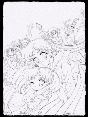 美少女战士手绘
