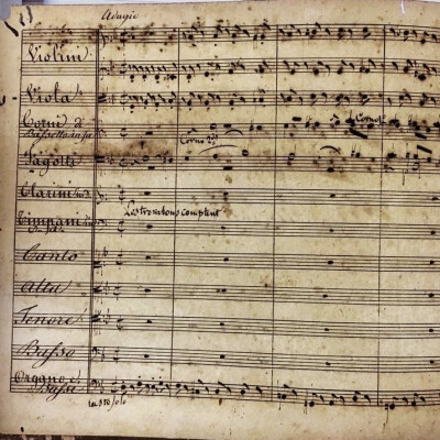莫扎特安魂曲手稿