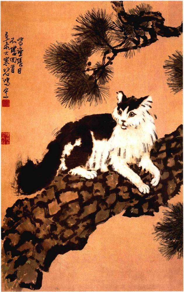 徐悲鸿画的猫