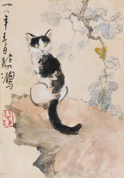 徐悲鸿画的猫