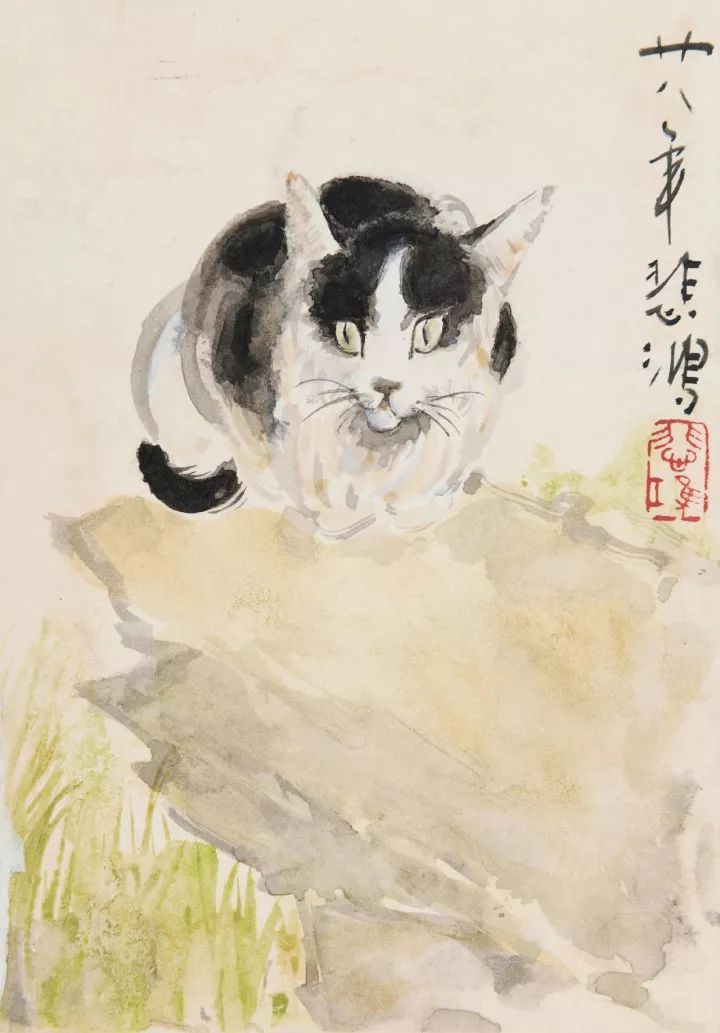 徐悲鸿画的猫