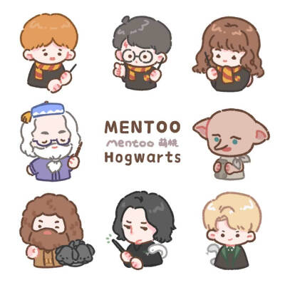 哈利波特人物小头像
cr：Mentoo萌桃