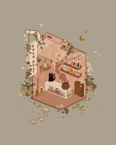 治愈可爱插图
