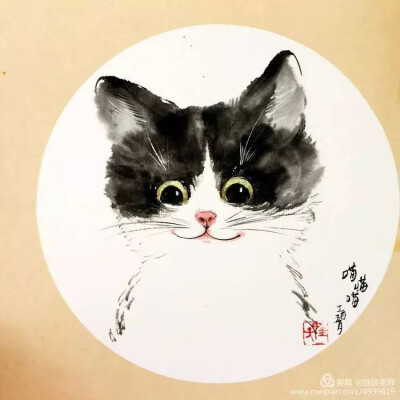 吕振娃—画猫