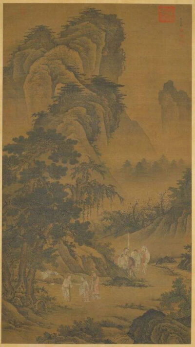 倪端《聘庞图》现藏于北京故宫博物院