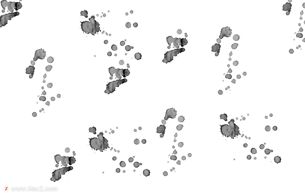 水墨液体污渍滴溅效果纹理PS笔刷