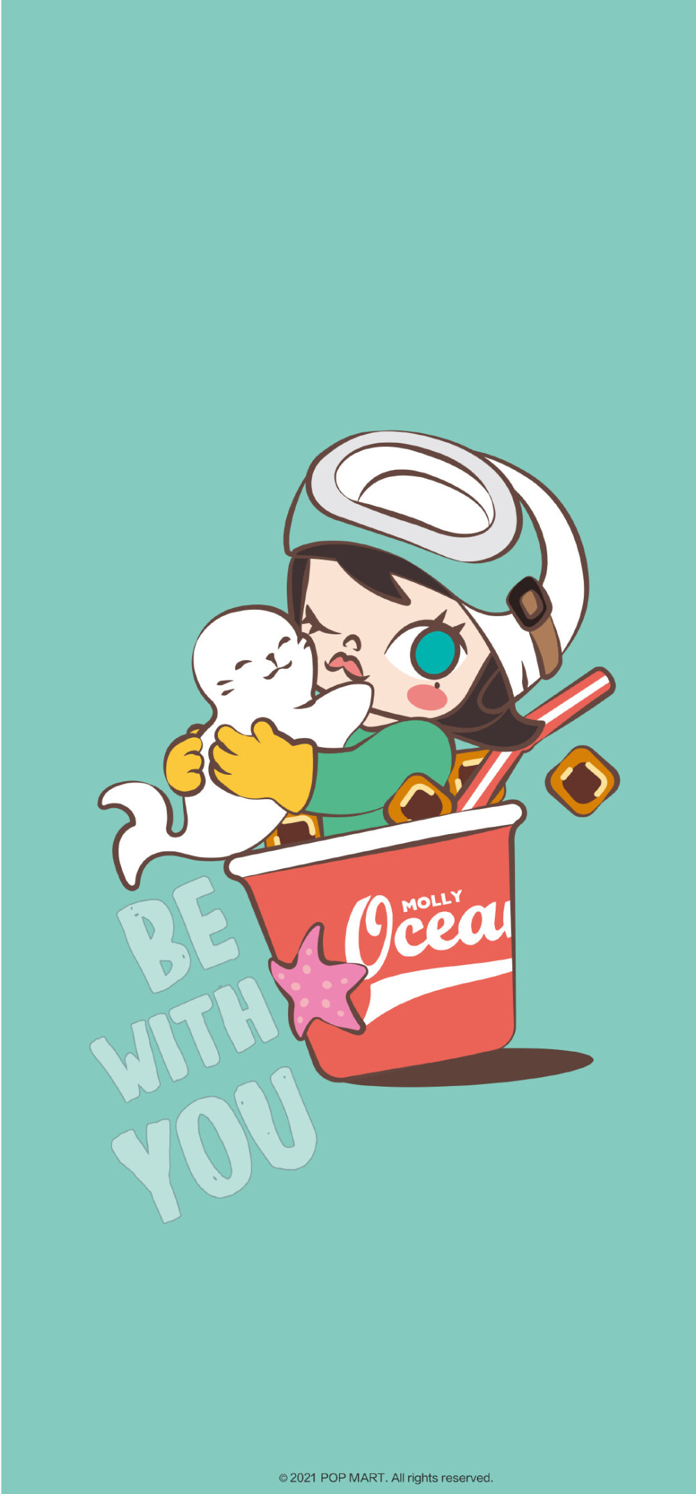 泡泡玛特 molly 我的小时候 手机壁纸