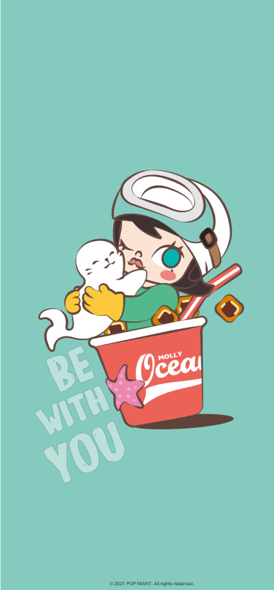 泡泡玛特卡通手机壁纸头像