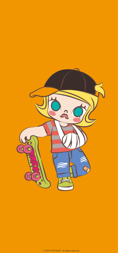 泡泡玛特卡通手机壁纸头像