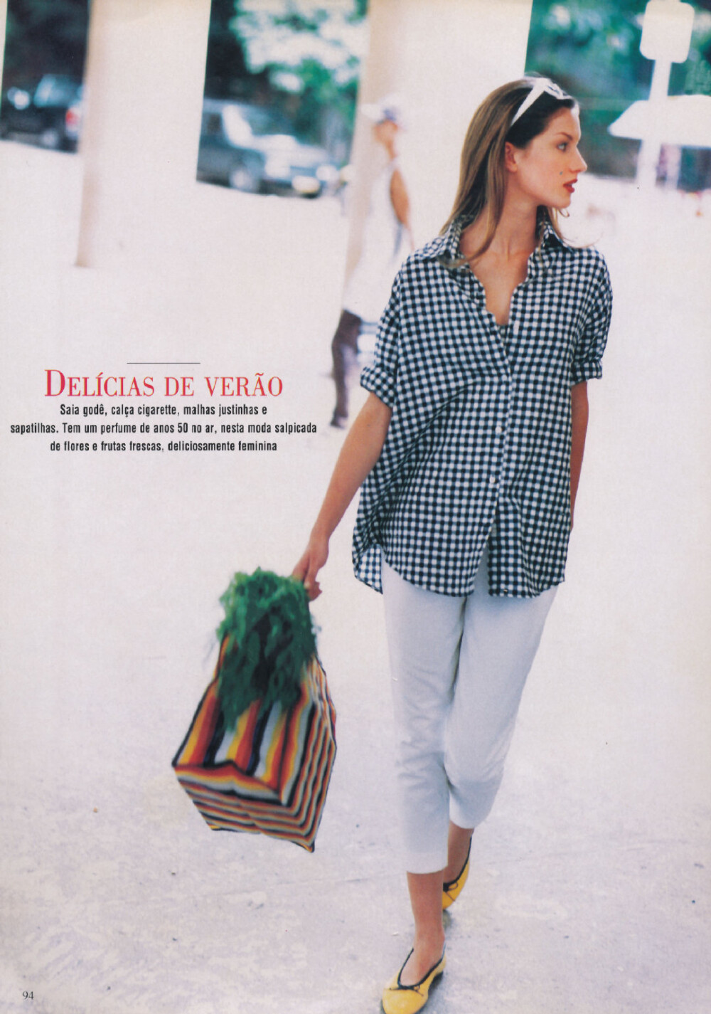 Magazine / Gisele Bundchen for Marie Claire Brazil 吉娘娘1996年拍摄的一组夏日画报 清新明丽的～
