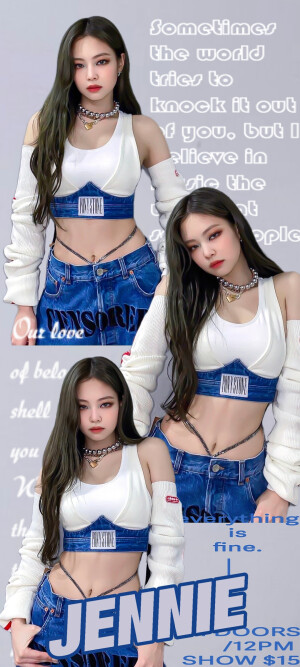 自制Jennie壁纸