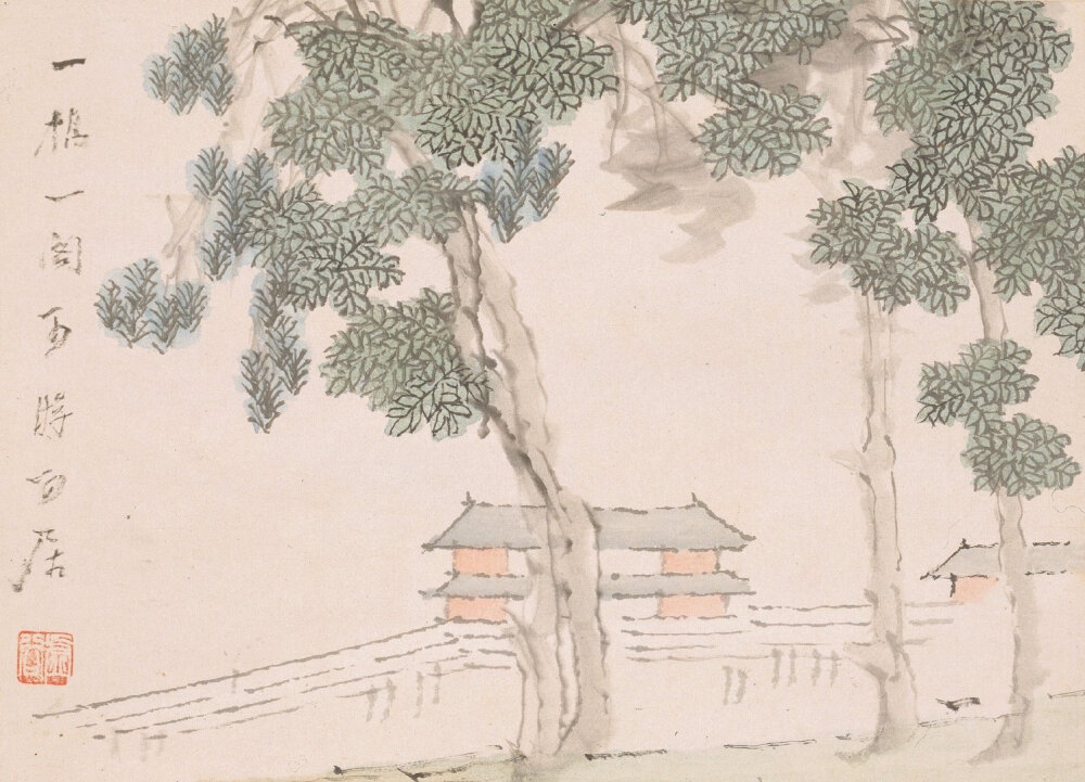 【虛谷 清 山水画】
虚谷（1823～1896），晚清民国时期著名花鸟画家，与 任伯年、蒲华、 吴昌硕齐名为“清末海派四杰”。有“晚清画苑第一家”之誉。俗姓朱，名怀仁，僧名虚白，字虚谷，别号紫阳山民、倦鹤，室名觉非庵、古柏草堂、三十七峰草堂。籍新安（今安徽歙县），居广陵（今江苏扬州）。初任清军参将与太平军作战，意有感触，后出家为僧。工山水、花卉、动物、禽鸟，尤长于画松鼠及金鱼。亦擅写真，工隶书。作画有苍秀之趣，敷色清新，造型生动，落笔冷消，别具风格。性情孤僻，非相处情深者不能得其片纸。早年学界画，后以擅画花果、禽鱼、山水著名。风格冷峭新奇，绣雅鲜活，无一笔滞相，匠心独运，别具一格。亦能诗，有《虚谷和尚诗录》。
他是继渐江以后， 新安画坛出现的又一怪杰和书画大家。其人一生穿过儒服、戎装、官服、袈裟，最后静静睡在沪上关帝庙的画案上，乘黄鹤西归。
在《中国美术辞典》里有介绍虚谷的词条，言其“不茹素，不礼佛。”也“从不卓锡僧寺”，常往来于上海、苏州、扬州—带，以卖画为生，自谓“闲来写出三千幅，行乞人间作饭钱”。与任伯年、 高邕之、 胡公寿、吴昌硕、 倪墨耕等海上名家友善。