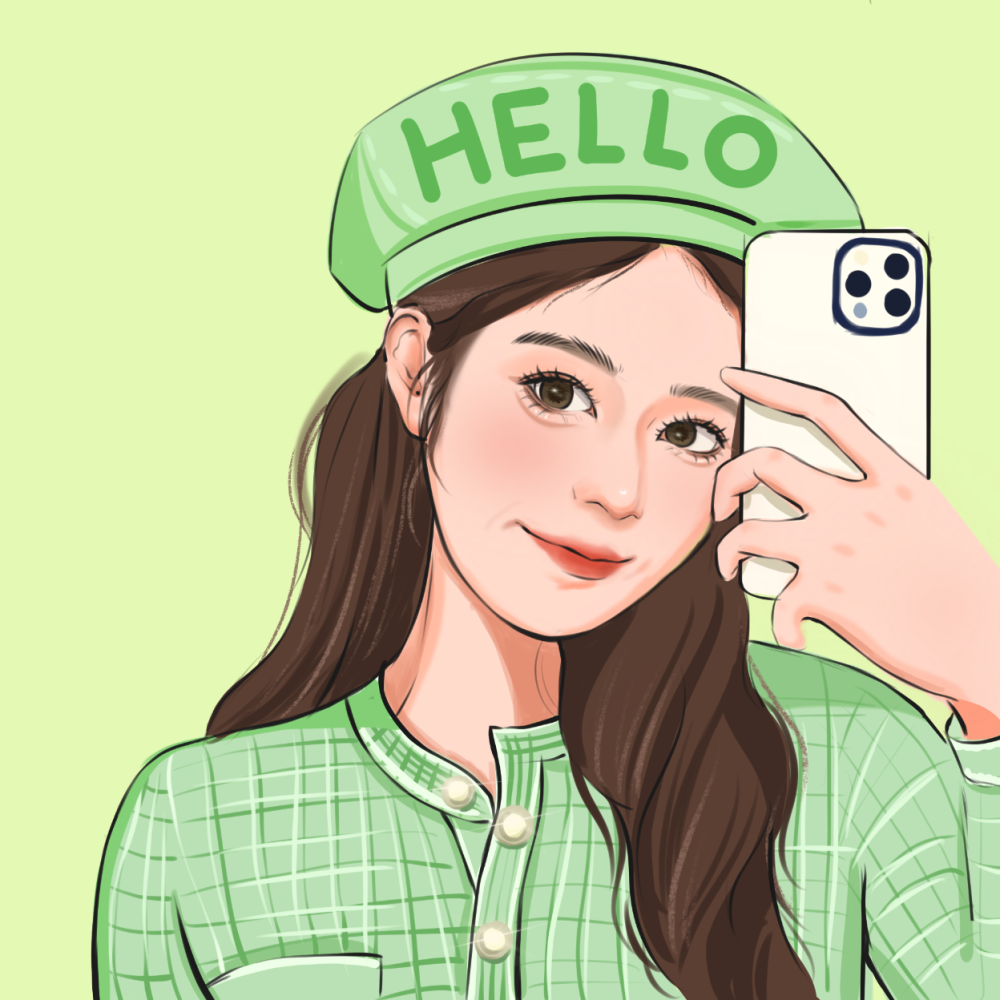 【procreat】板绘头像
人间青苹果｜JOY:HELLO