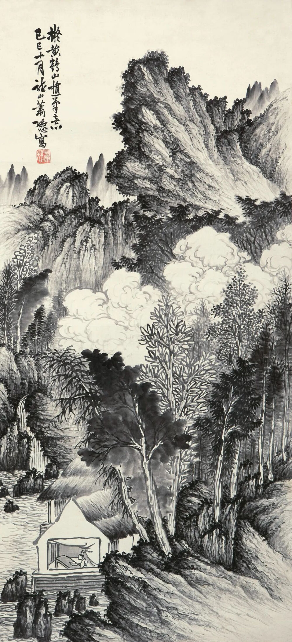 萧谦中（1883-1944）原名萧愻，号大龙山樵，民国京津派著名画家，一部民国美术史，大浪淘沙，留名者寥寥。而大多数未留姓名之画家，因种种原因，或遮蔽，或蒙尘。萧愻，就是这样一位画家。他被推为民国京津派代表性画家，一度与齐白石、张大千、陈师曾、金城等艺坛名宿齐名