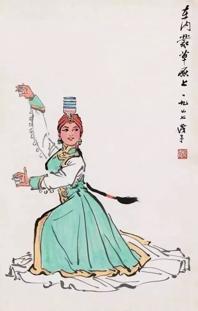 【叶浅予 人物画舞蹈中的人们】
叶浅予（1907-1995），浙江桐庐人，从事国画教育，以舞蹈、戏剧人物为主的国画创作，中国漫画和生活速写的奠基人。 曾任中国美协副主席，中国文联委员，中国画研究院副院长，中央美院教授。擅人物、花鸟、插图、速写等。曾为茅盾小说《子夜》、老舍剧本《茶馆》等书插图，出版个人画集多种。 创作长篇漫画《王先生》、《小陈留京外史》、组画《天堂记》等，著有《画馀记画》和《十年恶梦录》 。
性格特点
幽默细胞
漫画是夸张的艺术，生活中的笑料经过夸张，便容易引人发笑。像王先生雇填鸭师备料填肥自己的趣事，只有漫画家才想得出。天生开心的浅予，身上有许多幽默细胞，他常说：“漫画使我习惯于用夸张的眼睛去看周围的形象，包括自己在内，常常想把周围的形象漫画化，获得有趣的效果。我画了一阵国画之后，有时总想作一两张有趣的漫画，说这是条件反射也好，是玩世不恭也好。”漫画家好幽默，予人玩世不恭的印象，则是误解。浅予说：漫画家笔底针对丑，心目中有个美的理想在指导。丑极则美，由丑到美，漫画家是这样处理他的形象素材的。
浅予生性活泼，开朗豁达，而又随心欲不逾矩。漫画家的幽默