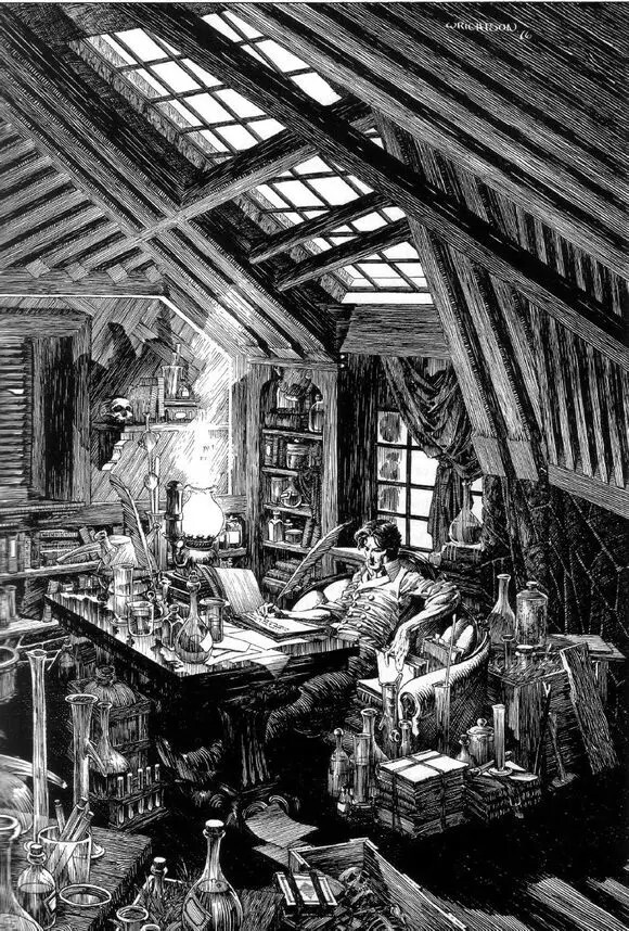 《科学怪人(frankenstein)》插图, bernie wrightson(1948—2017).