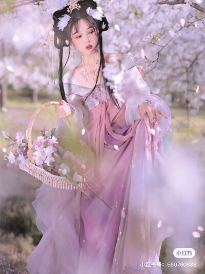 樱花仙子汉服妆造汉服发型