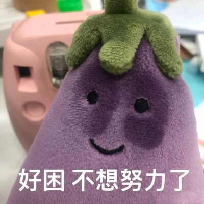 Jellycat茄子表情包 玫瑰云雾