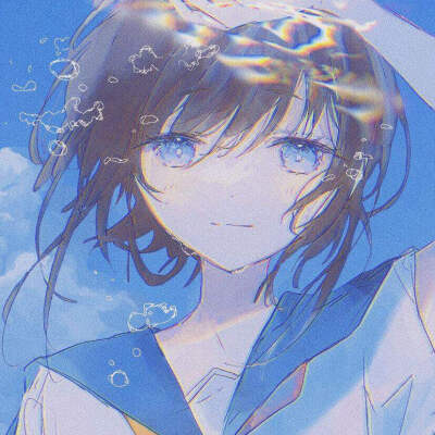 蓝色系头像☆二次元头像