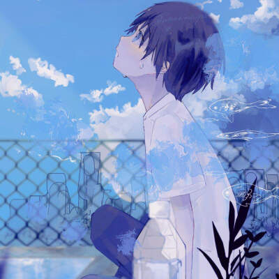 蓝色系头像☆二次元头像