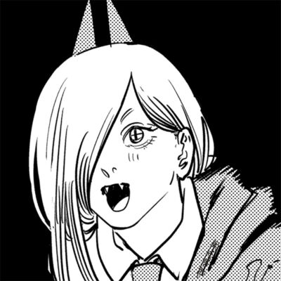 【电锯人/黑白头像/漫画头像/女生头像】