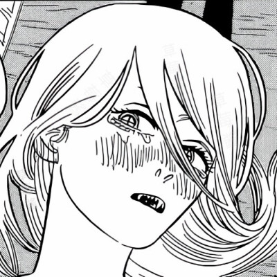 【电锯人/黑白头像/漫画头像/女生头像】