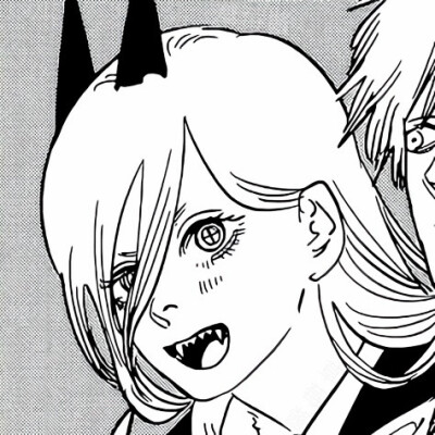 【电锯人/黑白头像/漫画头像/女生头像】