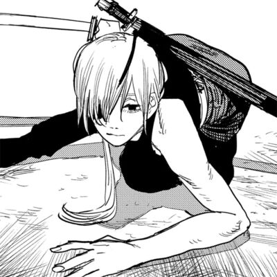 【电锯人/黑白头像/漫画头像/女生头像】