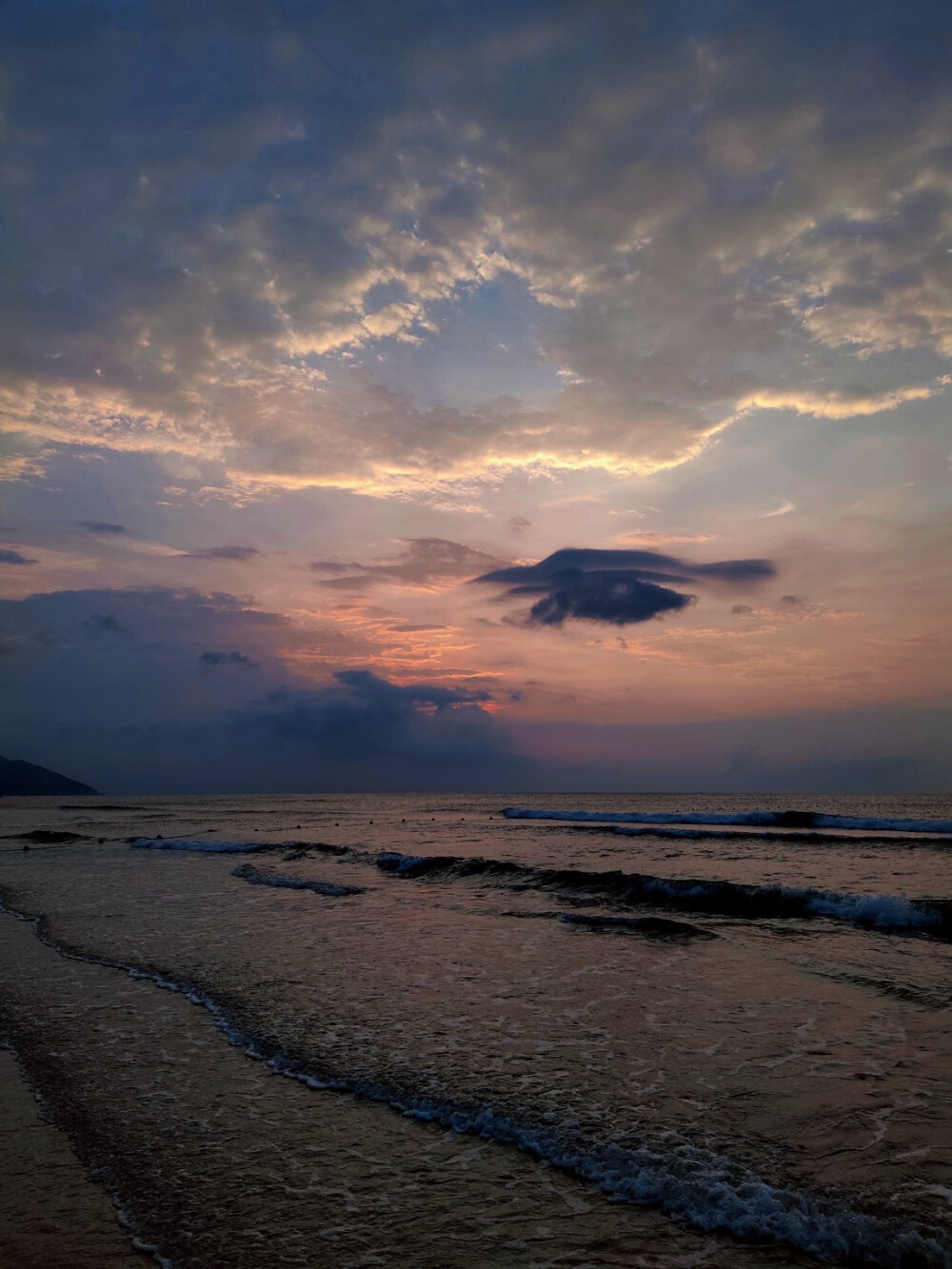 海边日落，原相机拍的