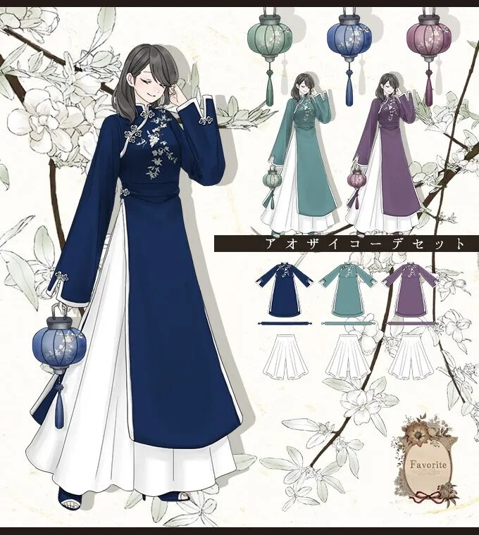 【服饰参考】日式改良和服现代服饰+JK
来源推特画师うさぎ