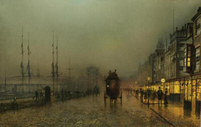 约翰·阿特金森·格里姆肖 (John Atkinson Grimshaw）绘画作品欣赏。