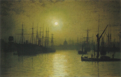 约翰·阿特金森·格里姆肖 (John Atkinson Grimshaw）绘画作品欣赏。