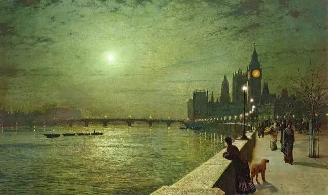 约翰·阿特金森·格里姆肖 (John Atkinson Grimshaw）绘画作品欣赏。