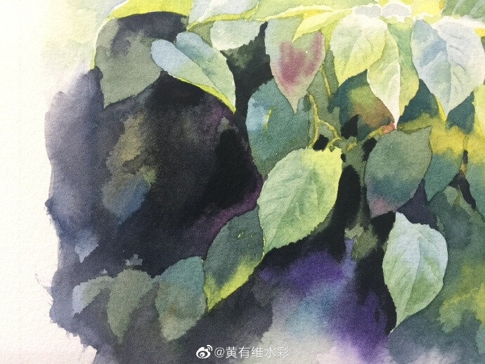 春的气息～ by@黄有维水彩