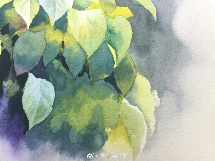 春的气息～ by@黄有维水彩