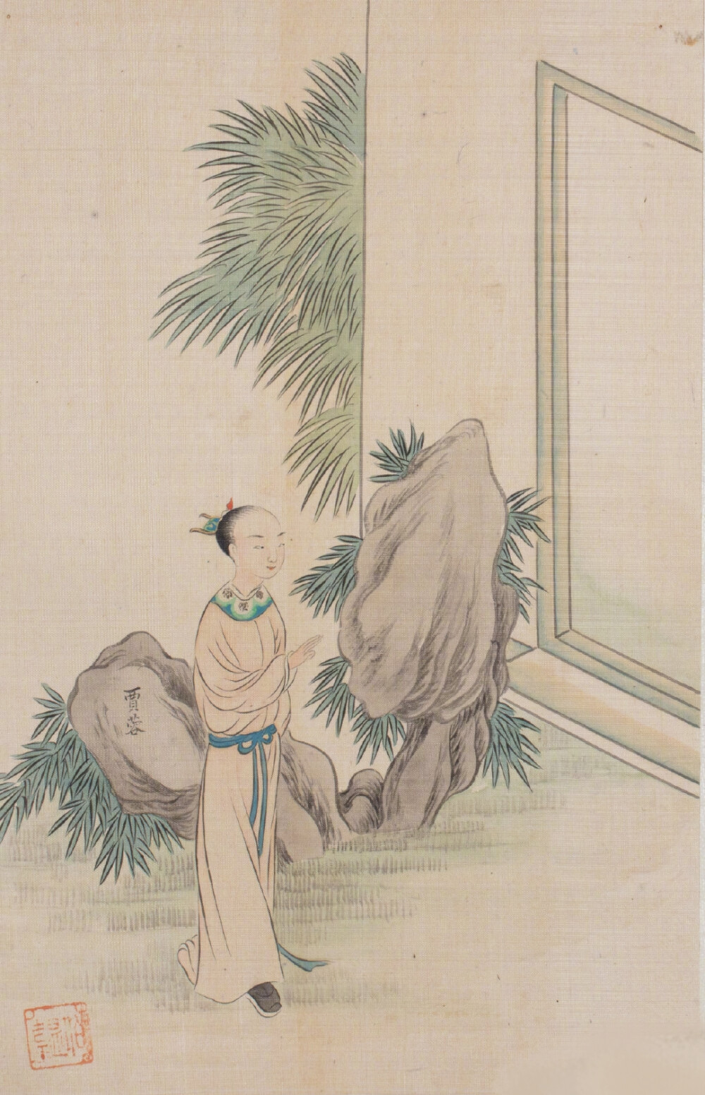 【改琦 清 人物画《红楼梦》中人之男子须眉篇】 在《红楼梦》第一回