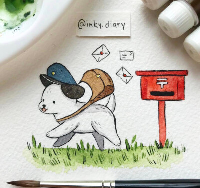 插画师：inky.diary ​