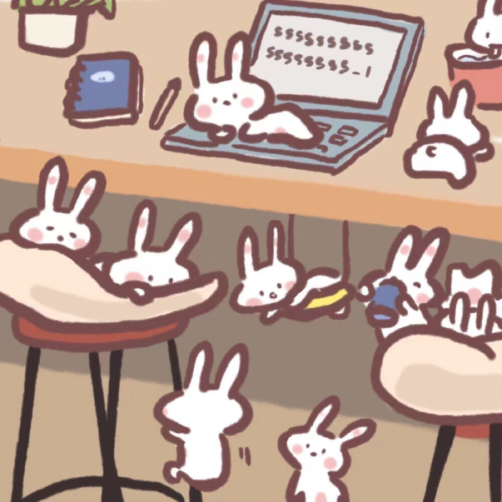 “要在口袋里揣一把糖，在你生气的时候哄你”
软萌兔兔背景图/壁纸
图源网络
‖侵删