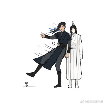 #二哈和他的白猫师尊
( ･᷅ὢ･᷄ )师尊只是不想让你踩着小花花而已