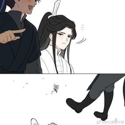 #二哈和他的白猫师尊
( ･᷅ὢ･᷄ )师尊只是不想让你踩着小花花而已