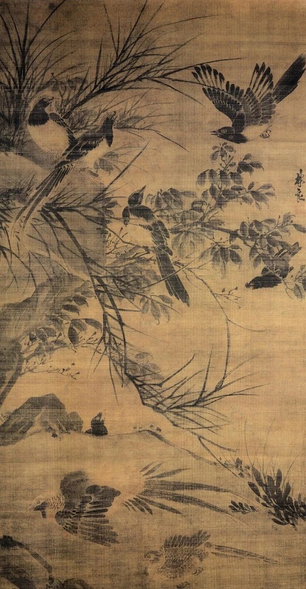 【林良 明 水墨花鸟画】
林良（约1428-1494），字以善，南海(今属广东省广州)人，中国明代著名画家。史料曾记载“林良吕纪，天下无比”，他因善画而被荐入宫廷，授工部营缮所丞，后任锦衣卫指挥、镇抚，值仁智殿。林良擅画花果、翎毛，着色简淡，备见精巧。其水墨禽鸟、树石，继承南宋院体画派放纵简括笔法，遒劲飞动，有类草书，墨色灵活，为明代院体 花鸟画的代表作家，也是明代水墨写意画派的开创者。传世作品有《灌木集禽图》、《山茶白羽图》、《双鹰图》等。
#这就是中国风# #非遗在身边# #长得好看是一种职场优势吗# 画的好看也是吧[吃瓜]