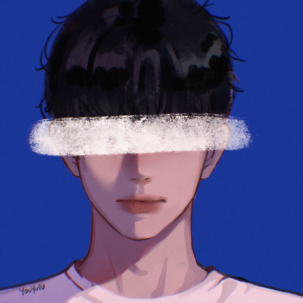 克莱因蓝情侣头像