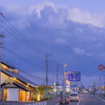 ins夏日系列治愈系晚霞背景图。