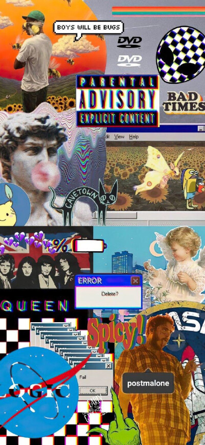 拼接式壁纸（侵删）