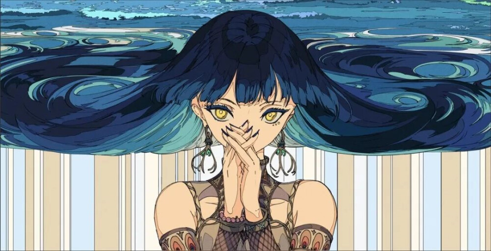 焦茶，一个擅长平铺的插画师，在他的笔下世界奇幻而又独特，美丽而又绚烂，富有灵性，也许你拿他的作品做过壁纸，也许你和我一样，只是单纯地喜欢，现在我们再也看不到他的新作品了，愿他在另一个世界幸福安好