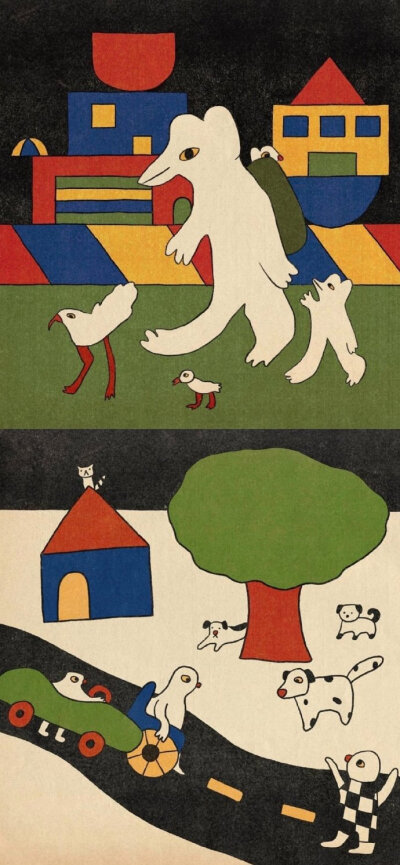 小众风格的插画壁纸 ​ ​​​​
