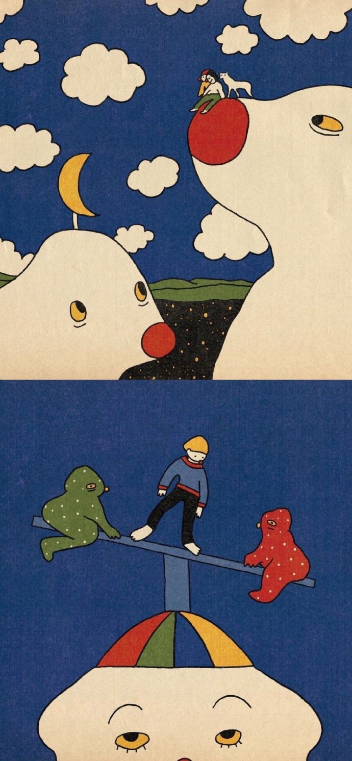 小众风格的插画壁纸 ​ ​​​​