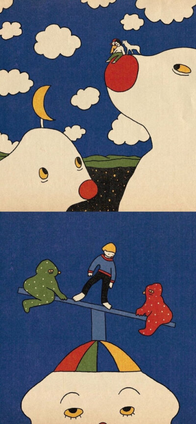 小众风格的插画壁纸 ​ ​​​​